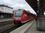 612 669 als RE 33 Cheb - Nrnberg Hbf in Marktredwitz.