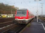 Ein Wittenberger Steuerwagen als RB 10 nach Wiesbaden Hbf in Koblenz Hbf.