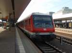 Ein Wittenberger Steuerwagen als RE nach Frankfurt (Main) Hbf in Mannheim Hbf. 09.04.2011