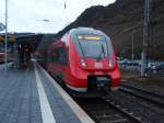 442 707 als RB 81 aus Koblenz Hbf in Cochem. 21.01.2012