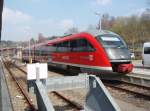 642 108 als RB 68 nach Saarbrcken Hbf in Pirmasens Hbf.