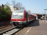 629 001 als RB 35 nach Manhheim Hbf in Bingen (Rhein) Stadt.