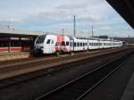 Ein ET 429 als RE 1 Koblenz Hbf - Mannheim Hbf in Saarbrcken Hbf.