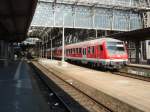 Ein Wittenberger Steuerwagen als RE nach Koblenz Hbf in Frankfurt (Main) Hbf.