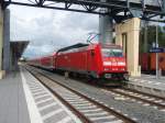 146 256 als RE Frankfurt (Main) Hbf - Kassel in Marburg (Lahn).