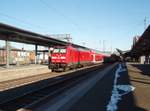 146 254 als RE 30 Frankfurt (Main) Hbf - Kassel Hbf in Gieen.