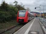 622 022 als RB 35 aus Worms Hbf in Bingen (Rhein) Stadt. 02.11.2024