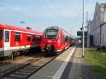 DB Regio Nordost/452981/442-344-als-s-2-nach 442 344 als S 2 nach Warnemünde in Güstrow. 31.08.2015