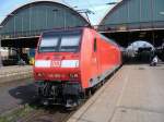 DB Regio NRW/20857/146-005-als-re-2-nach 146 005 als RE 2 nach Mnster (Westf.) Hbf in Mnchengladbach Hbf. 21.04.2006