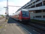 Ein Doppelstock Steuerwagen als RE 9 nach Aachen Hbf in Siegen. 18.05.2014