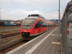 644 001 als RE 57 nach Dortmund Hbf in Brilon Stadt.