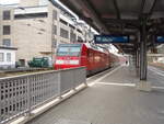 Eine 146 als RE 9 nach Aachen Hbf in Siegen Hbf. 05.02.2022