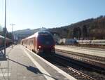 DB Regio NRW/873713/633-607-als-re-57-dortmund 633 607 als RE 57 Dortmund Hbf - Warburg (Westf.) in Brilon Wald. 01.02.2025