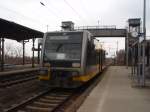 DB Regio Sudost/122115/672-920-als-rb-48-aus 672 920 als RB 48 aus Bernburg in Calbe (Saale) Ost. 19.02.2011