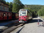 187 016 der Harzer Schmalspurbahnen als HSB Nordhausen Nord - Hasselfelde in Eisfelder Talmhle.