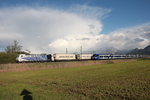 185 663-2 mit dem  Ekol -Zug aus Salzburg kommend begegnet am 27.