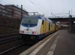 246 006 der metronom Eisenbahngesellschaft als ME Cuxhaven - Hamburg Hbf in Hamburg-Harburg. 22.01.2011 