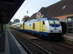 246 004 der metronom Eisenbahngesellschaft als ME Hamburg Hbf - Cuxhaven in Stade. 25.07.2013