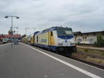 246 009 der metronom Eisenbahngeselschaft als RE 5 nach Hamburg Hbf in Cuxhaven.