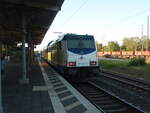 146-15 der metronom Eisenbahngesellschaft als RE 2 Göttingen - Uelzen in Elze (Han.).