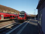 Doppelstock Steuerwagen 2.Gattung/873704/ein-doppelstock-steuerwagen-als-rb-97 Ein Doppelstock Steuerwagen als RB 97 nach Korbach Hbf in Brilon Wald. 01.02.2025