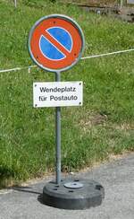 (252'178) - Wendeplatz fr Postauto am 1.