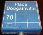 (130'489) - RTM-Haltestellenschild - Marseille, Place Pougainville - am 15.