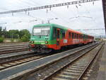 845 405 der GW Train Regio als R 25 Plzen hl. n. - Most in Chomutov. 16.07.2025