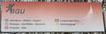 (189'630) - BGU-Haltestellenschild - Grenchen, Bahnhof S�d - am 26.