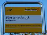 (233'640) - PostAuto-Haltestelle - Frstenau, Frstenaubruck - am 10. Mrz 2022