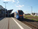 428 007 der Cantus Verkehrsgesellschaft als RB 5 Kassel Hbf - Fulda in Bebra.