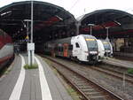 462 058 der National Express als RE 4 nach Dortmund Hbf in Aachen Hbf.