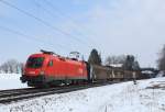 1016 033-1 mit einem Gterzug am 1.