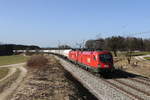 1116 274 & 1116 272 mit Druckgaskesselwagen aus Mnchen kommend am 25.