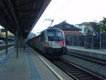 1116 200 als EC Frankfurt (Main) Hbf - Graz Hbf in Bischofshofen.