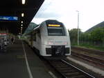 460 511 der trans regio als RB 32 Mainz Hbf - Kln-Dellbrck in Bingen (Rhein) Hbf.