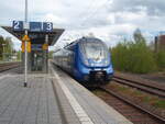8442 652 der vlexx als RB 73 nach Saarbrcken Hbf in Neubrcke (Nahe).
