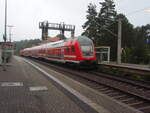 Ein Doppelstock Steuerwagen als S 2 Dresden Flughafen - Pirna in Dresden Klotzsche.