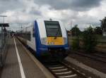 Ein Married-Pair Steuerwagen der Nord-Ostsee-Bahn als NOB aus Hamburg-Altona in Westerland (Sylt).