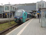 526 023 der erixx Holstein als RE 83 Kiel Hbf - Lneburg in Lbeck Hbf.