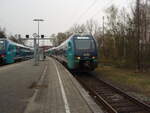526 026 der erixx Holstein als RE 83 Kiel Hbf - Lneburg in Bchen.