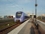 033 von Skånetrafiken als R aus Helsingborg Central in Trelleborg. 26.09.2023