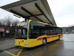 (232'928) - BLT Oberwil - Nr. 8/BL 7143 - Mercedes am 14. Februar 2022 beim Bahnhof Sissach