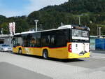 (255'971) - Niederer, Filzbach - Nr. 4/GL 791/PID 11'357 - Mercedes am 7. Oktober 2023 beim Bahnhof Nfels-Mollis