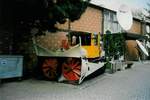 (016'900B) - Aus dem Archiv: PTT-Regie - P 3320 - Saurer Schneeschleuder am 19. April 1997 in Luzern, Verkehrshaus