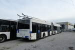 (284'269) - TL Lausanne - Nr. 889 - Hess/Hess Gelenktrolleybus am 17. Januar 2026 in Kerzers, Murtenstrasse