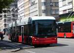 (265'308) - VB Biel - Nr. 58 - Hess/Hess Gelenktrolleybus am 30. Juli 2024 beim Bahnhof Biel