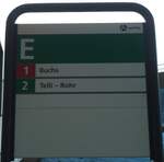 (748'491) - A-welle-Haltestellenschild - Aarau, Bahnhof - am 26.