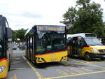 (276'282) - PostAuto Graubnden - GR 162'991/PID 12'081 - eSolaris am 5. Juni 2025 beim Bahnhof Gstaad