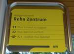 (171'414) - STI-Haltestellenschild - Heiligenschwendi, Reha Zentrum - am 25.